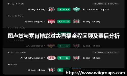 图卢兹与索肖精彩对决直播全程回顾及赛后分析